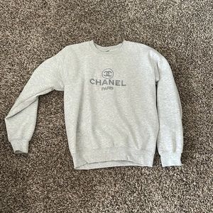 Chanel stitched crewneck sweatshirt